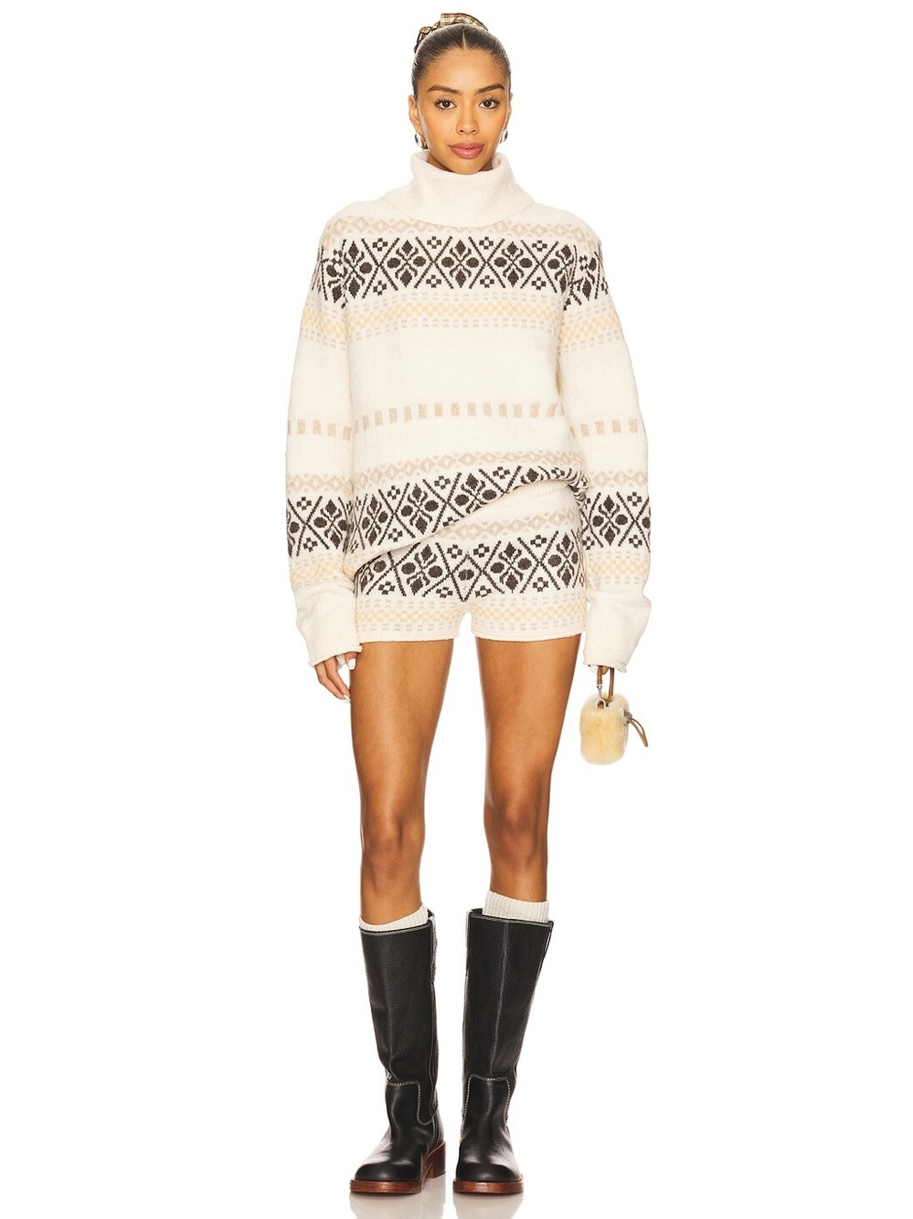TODAY ONLY SALE! ✨ NWT More To Come x Revolve Kelsey Fairisle Sweater - Picture 4 of 14